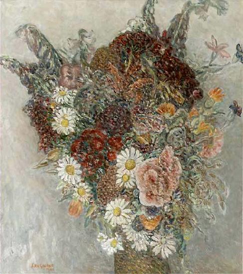 Leon Comerre Zomerbloemen oil painting image